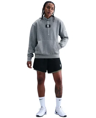 Nike Women's Sabrina Fleece Basketball Hoodie In Gray