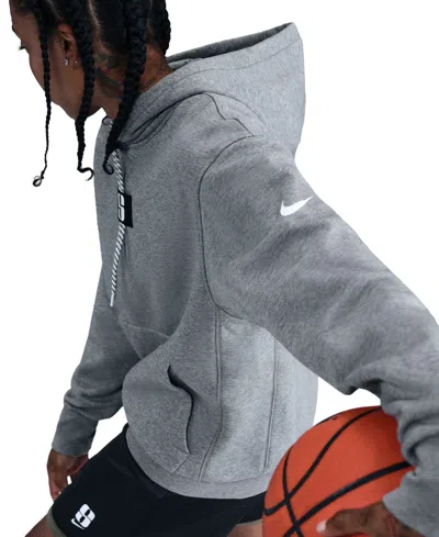 Nike Women's Sabrina Fleece Basketball Hoodie In Gray