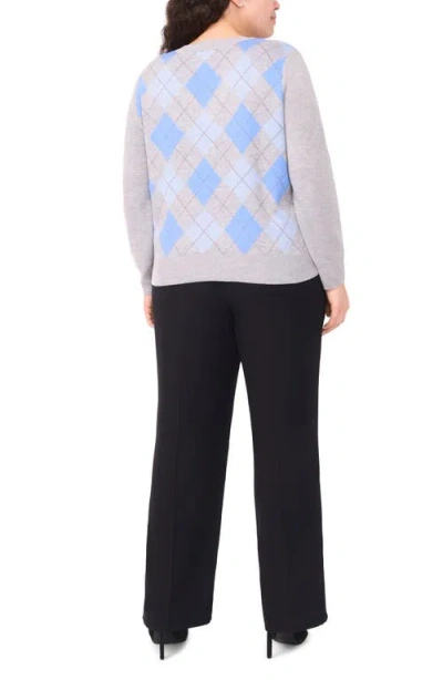Halogenr Halogen(r) Argyle V-neck Sweater In Multi