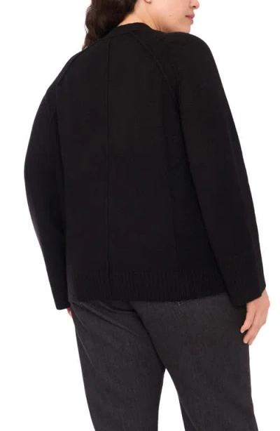 Halogenr Halogen(r) Raglan Sleeve V-neck Cardigan In Black