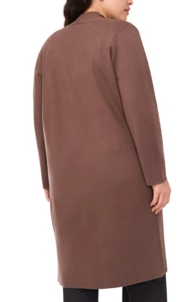 Halogenr Halogen(r) Open Front Longline Cardigan In Brown