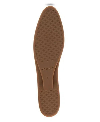 Aerosoles Women's Novia Tapered Toe Ballet Flats In Silver