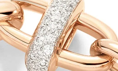 Pomellato Iconica Diamond Link Bracelet In Gold