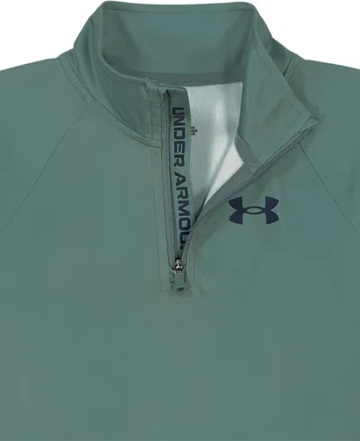 Under Armour Boys' 2t-7 Zip Tech Pull-on Top And Jogger Pants, 2-piece Set In Green