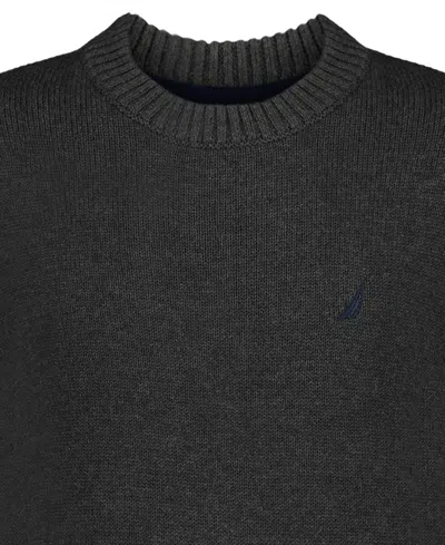 Nautica Boys' 8-20 J Class Solid Crew Sweater In Gray