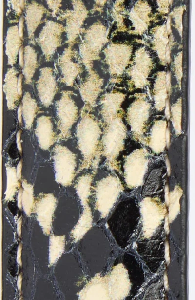 Khaite Lucca Snakeskin Embossed Leather Belt In Multi