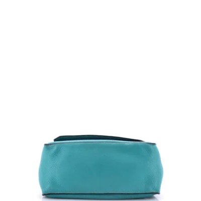 Pre-owned Hermes  Hermes Jypsiere Bag Clemence 34 In Blue