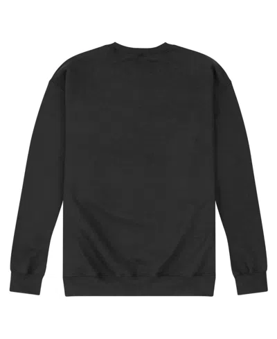 Airwaves Men's Logo Graphic Long-sleeve Crewneck Fleece Sweatshirt In Black