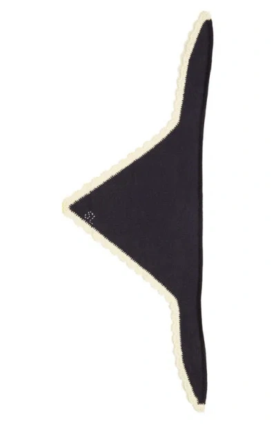 Sandy Liang Peck Knit Bonnet In Black