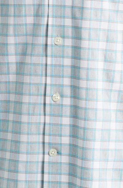 Johnnie-o Gatlin Check Performance Button-up Shirt In Blue