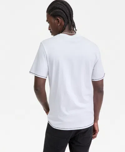 Karl Lagerfeld Men's Shiny K Logo T-shirt In White