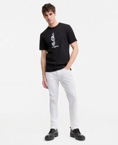 Karl Lagerfeld Men's Split Personality Karl Graphic T-shirt In Black