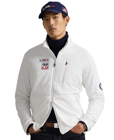 Polo Ralph Lauren Team Usa Hybrid Jacket In White