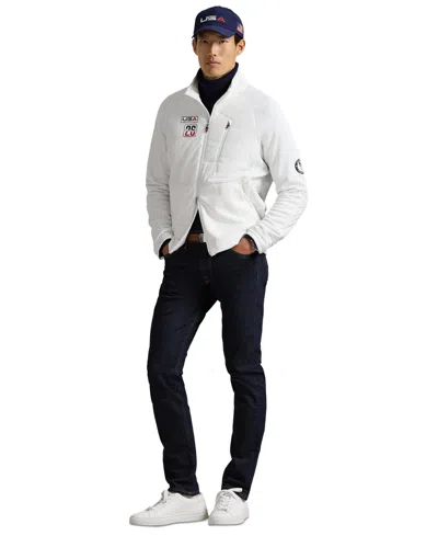 Polo Ralph Lauren Team Usa Hybrid Jacket In White