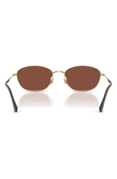 Ray Ban Ray-ban 58mm Irregular Oval Sunglasses In Gold