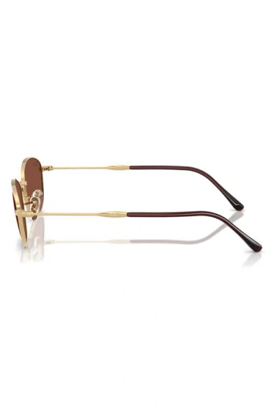 Ray Ban Ray-ban 58mm Irregular Oval Sunglasses In Gold