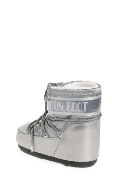 Moon Boot Logo-print Snow Boots In Metallic