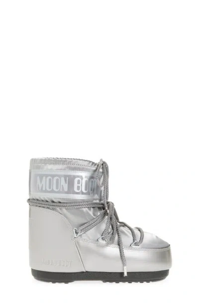 Moon Boot Logo-print Snow Boots In Metallic