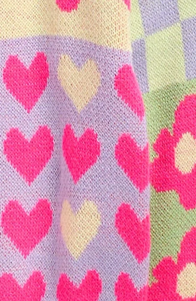 Cotton Emporium Kids' Mix Pattern Cardigan In Multi