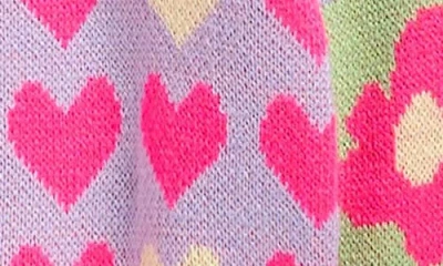 Cotton Emporium Kids' Mix Pattern Cardigan In Multi