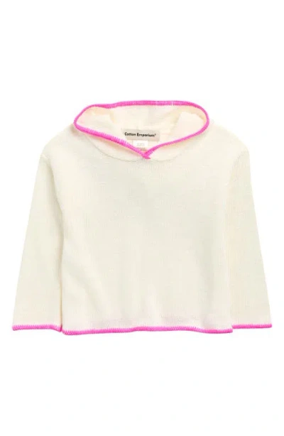Cotton Emporium Kids' Hoodie Sweater In White