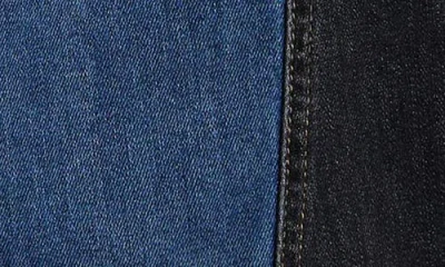 Tractr Kids' Wide Leg Contrast Panel Jeans In Blue