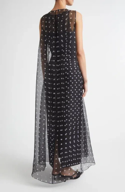 Emilia Wickstead Layered Polka Dot Silk Organza Dress In Multi