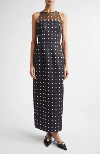 Emilia Wickstead Layered Polka Dot Silk Organza Dress In Multi
