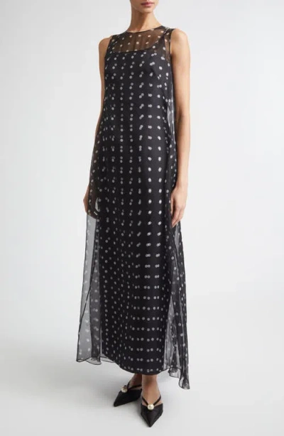 Emilia Wickstead Layered Polka Dot Silk Organza Dress In Multi