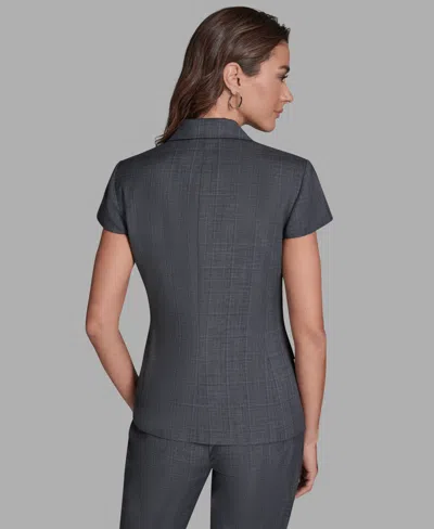 Bcbg Women's Double-breasted Peak Lapel Collar Jacket In Gray