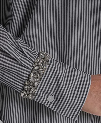 Bcbg Women's Button-down Long-sleeve Top In Gray