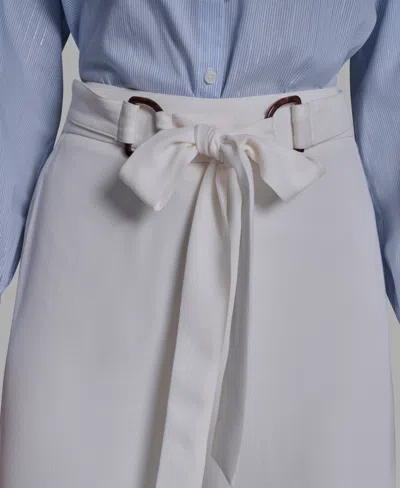 Bcbg Women's Wide Leg High Waist Pants In White