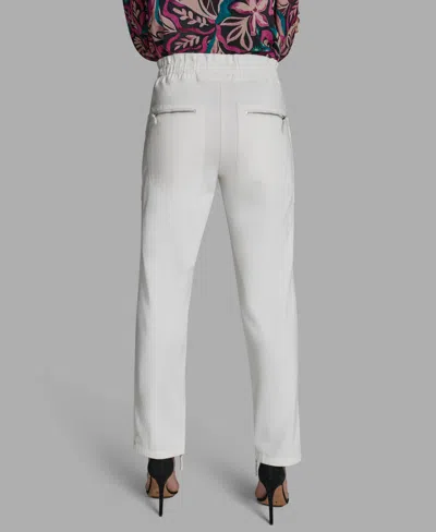 Bcbg Women's Patch Pockets Mid-rise Pants In White