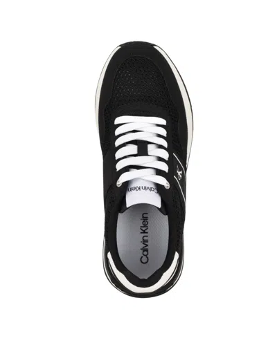 Calvin Klein Women's Palimer Round Toe Lace-up Sneakers In Multi