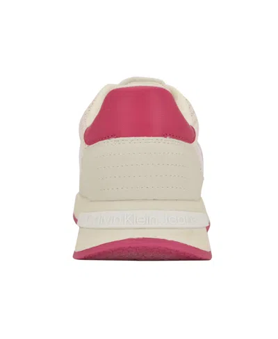 Calvin Klein Women's Palimer Round Toe Lace-up Sneakers In Multi