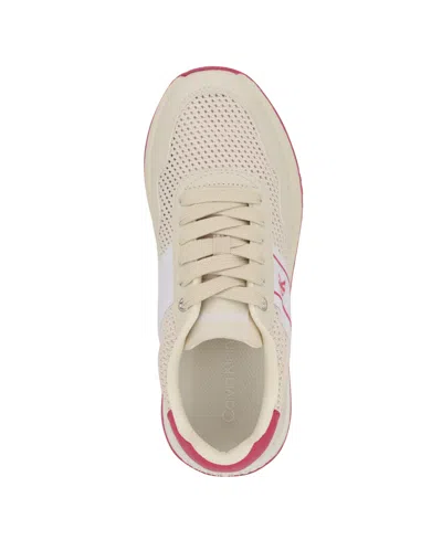 Calvin Klein Women's Palimer Round Toe Lace-up Sneakers In Multi