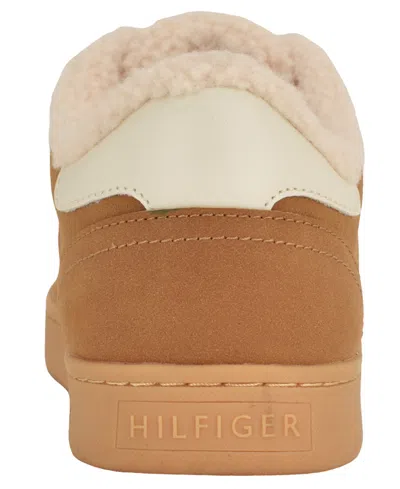 Tommy Hilfiger Rheign Faux Fur Lined Low Top Sneaker In Brown