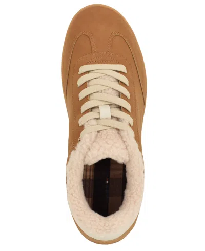 Tommy Hilfiger Rheign Faux Fur Lined Low Top Sneaker In Brown