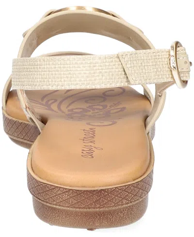 Easy Street Cohen Slingback Sandals In White