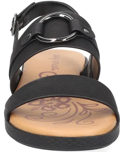 Easy Street Cohen Slingback Sandals In Black