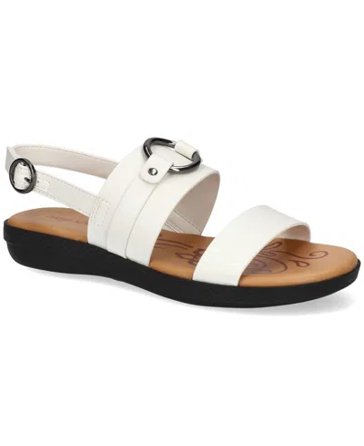 Easy Street Cohen Slingback Sandals In White