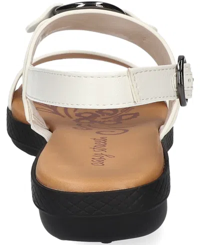 Easy Street Cohen Slingback Sandals In White