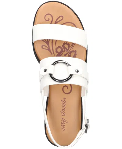 Easy Street Cohen Slingback Sandals In White
