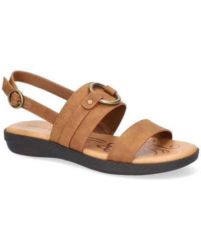 Easy Street Cohen Slingback Sandals In Burgundy