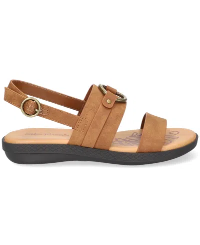 Easy Street Cohen Slingback Sandals In Burgundy