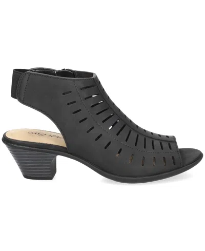 Easy Street Elevate Sandals In Black