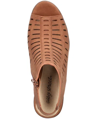 Easy Street Elevate Sandals In Brown