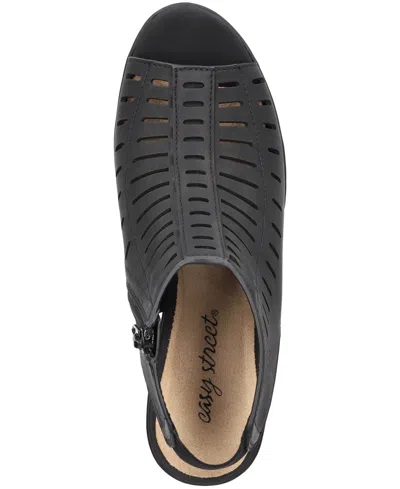 Easy Street Elevate Sandals In Black