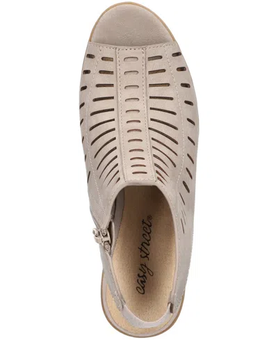 Easy Street Elevate Sandals In Gray