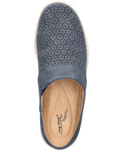 Easy Street Aretha Comfort Mules In Blue